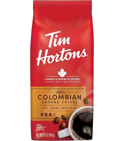 Amazon.com : Tim Hortons 100% Colombian Dark Medium Roast Fine